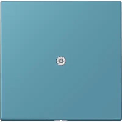 JUNG centraalplaat voor snoerinvoer met trekontlasting Les Couleurs ceruleen vif 212 (LC 990 A 212)