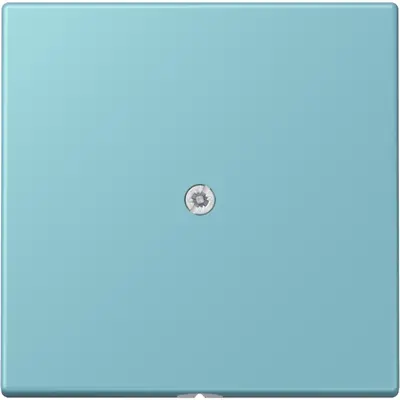 JUNG centraalplaat voor snoerinvoer met trekontlasting Les Couleurs ceruleen moyen 213 (LC 990 A 213)