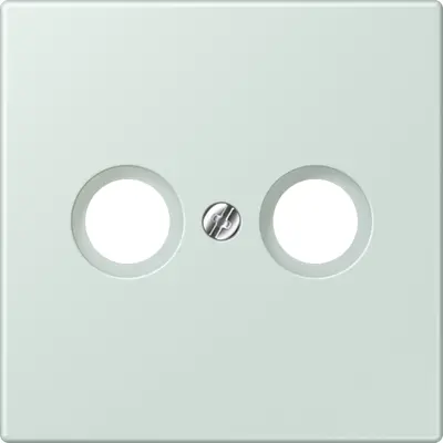 JUNG centraalplaat antenne-coax Les Couleurs ceruleen pale 215 (LC 990 TV 215)