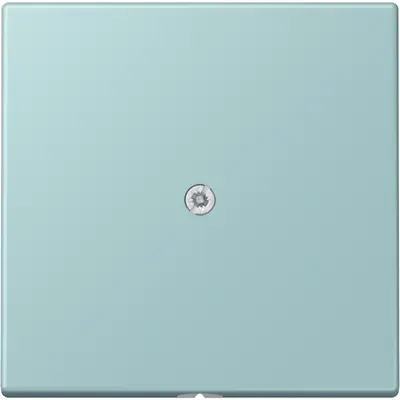 JUNG centraalplaat voor snoerinvoer met trekontlasting Les Couleurs ceruleen clair 214 (LC 990 A 214)