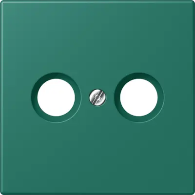 JUNG centraalplaat antenne-coax Les Couleurs vert anglais 216 (LC 990 TV 216)