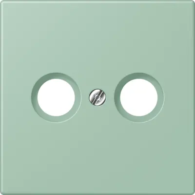 JUNG centraalplaat antenne-coax Les Couleurs vert anglais clair 217 (LC 990 TV 217)