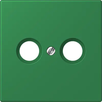 JUNG centraalplaat antenne-coax Les Couleurs vert fonce 219 (LC 990 TV 219)