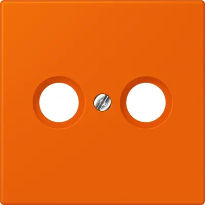 JUNG centraalplaat antenne-coax Les Couleurs orange 224 (LC 990 TV 224)