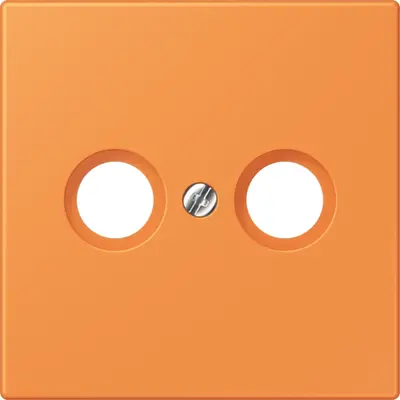 JUNG centraalplaat antenne-coax Les Couleurs orange clair 225 (LC 990 TV 225)