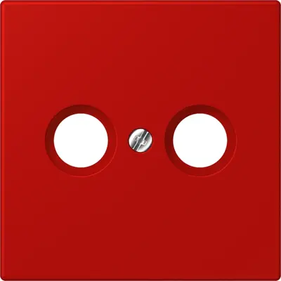 JUNG centraalplaat antenne-coax Les Couleurs rouge vermillon 31 227 (LC 990 TV 227)