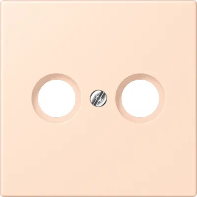 JUNG centraalplaat antenne-coax Les Couleurs rose pale 228 (LC 990 TV 228)