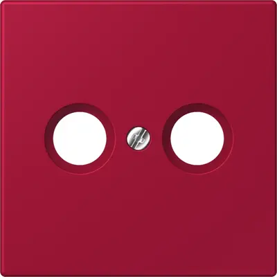 JUNG centraalplaat antenne-coax Les Couleurs rouge carmin 229 (LC 990 TV 229)