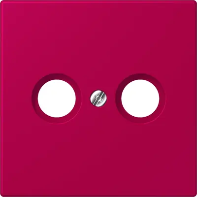 JUNG centraalplaat antenne-coax Les Couleurs rouge rubia 230 (LC 990 TV 230)