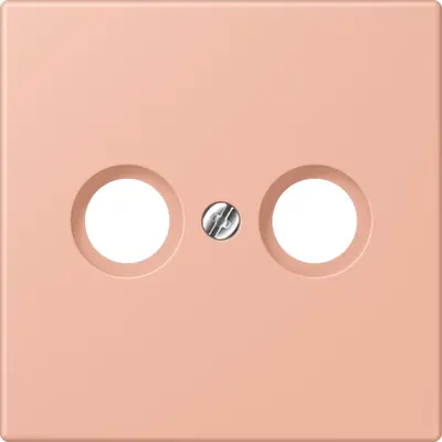 JUNG centraalplaat antenne-coax Les Couleurs rose clair 231 (LC 990 TV 231)