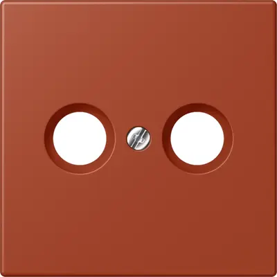 JUNG centraalplaat antenne-coax Les Couleurs l'ocre rouge 232 (LC 990 TV 232)