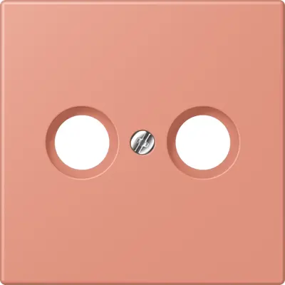 JUNG centraalplaat antenne-coax Les Couleurs l'ocre rouge moyen 233 (LC 990 TV 233)