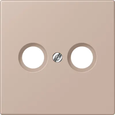 JUNG centraalplaat antenne-coax Les Couleurs ombre brulee clair 240 (LC 990 TV 240)
