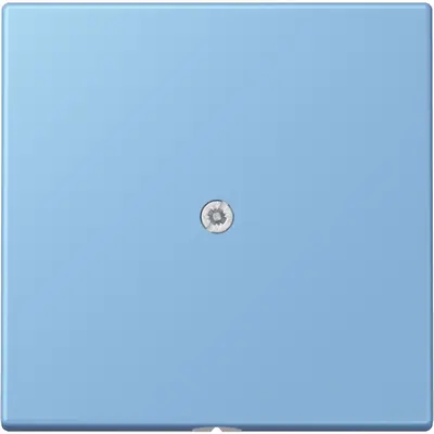 JUNG centraalplaat voor snoerinvoer met trekontlasting Les Couleurs bleu ceruleen 59 256 (LC 990 A 256)