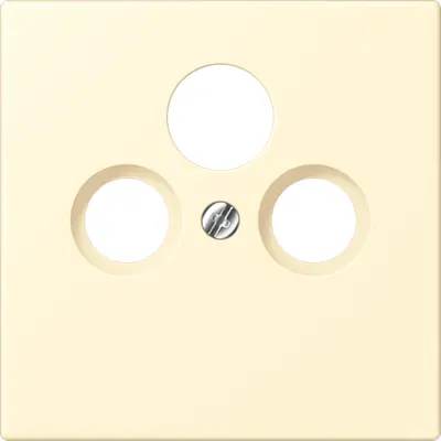 JUNG centraalplaat coax/sat Les Couleurs blanc 201 (LC 990 SAT 201)