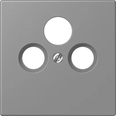 JUNG centraalplaat coax/sat Les Couleurs gris 31 203 (LC 990 SAT 203)