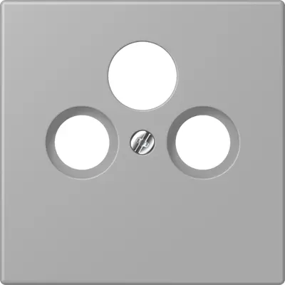 JUNG centraalplaat coax/sat Les Couleurs gris moyen 204 (LC 990 SAT 204)
