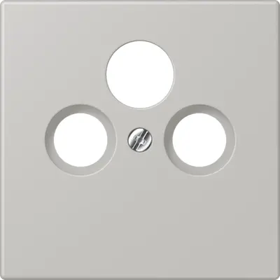 JUNG centraalplaat coax/sat Les Couleurs gris clair 31 205 (LC 990 SAT 205)