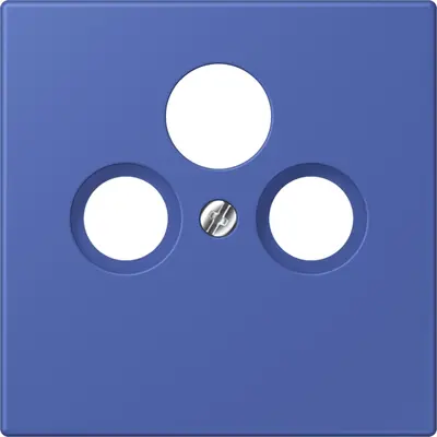 JUNG centraalplaat coax/sat Les Couleurs bleu outremer 31 206 (LC 990 SAT 206)