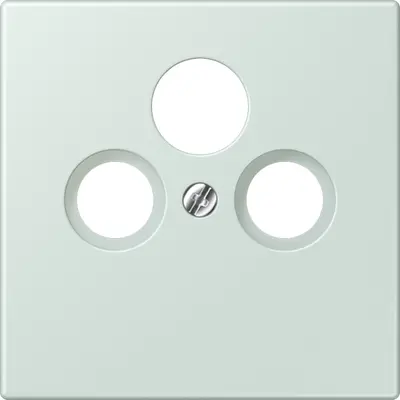 JUNG centraalplaat coax/sat Les Couleurs ceruleen pale 215 (LC 990 SAT 215)