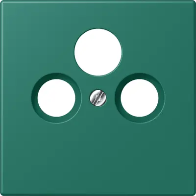 JUNG centraalplaat coax/sat Les Couleurs vert anglais 216 (LC 990 SAT 216)