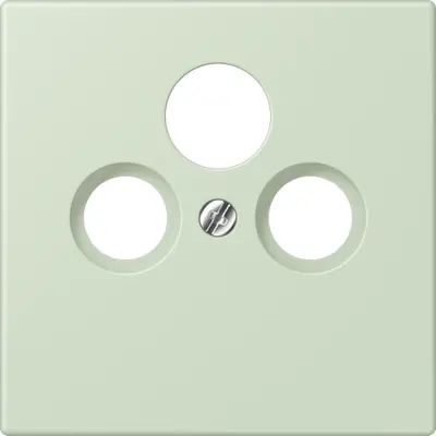 JUNG centraalplaat coax/sat Les Couleurs vert anglais pale 218 (LC 990 SAT 218)