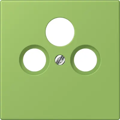 JUNG centraalplaat coax/sat Les Couleurs vert 31 220 (LC 990 SAT 220)