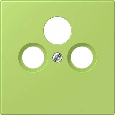 JUNG centraalplaat coax/sat Les Couleurs vert clair 221 (LC 990 SAT 221)