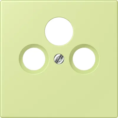 JUNG centraalplaat coax/sat Les Couleurs vert jaune clair 222 (LC 990 SAT 222)