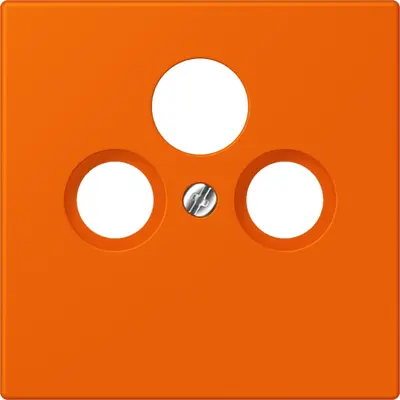 JUNG centraalplaat coax/sat Les Couleurs orange 224 (LC 990 SAT 224)
