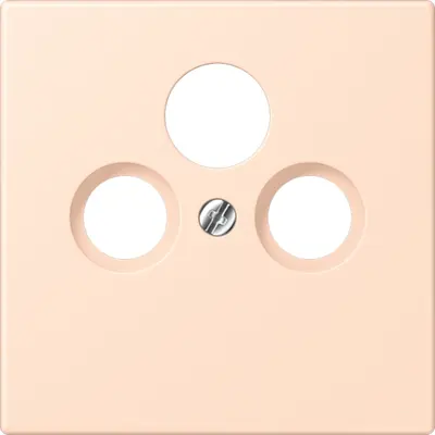JUNG centraalplaat coax/sat Les Couleurs rose pale 228 (LC 990 SAT 228)