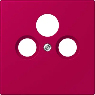 JUNG centraalplaat coax/sat Les Couleurs rouge rubia 230 (LC 990 SAT 230)