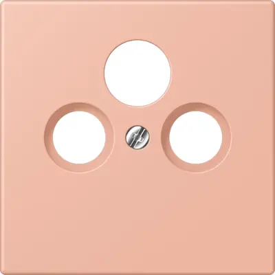 JUNG centraalplaat coax/sat Les Couleurs rose clair 231 (LC 990 SAT 231)