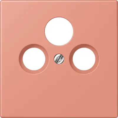 JUNG centraalplaat coax/sat Les Couleurs l'ocre rouge moyen 233 (LC 990 SAT 233)