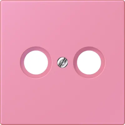 JUNG centraalplaat antenne-coax Les Couleurs rose vif 246 (LC 990 TV 246)