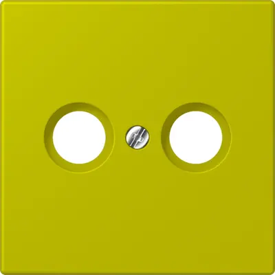 JUNG centraalplaat antenne-coax Les Couleurs vert olive vif 249 (LC 990 TV 249)