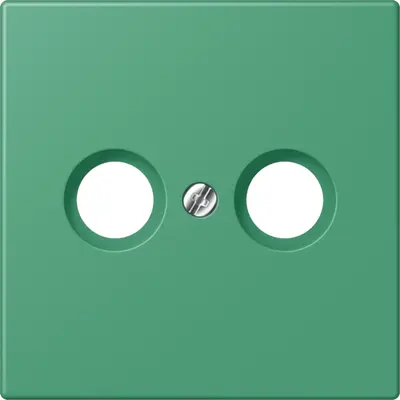 JUNG centraalplaat antenne-coax Les Couleurs vert 59 250 (LC 990 TV 250)