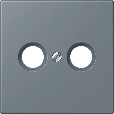JUNG centraalplaat antenne-coax Les Couleurs gris 59 251 (LC 990 TV 251)
