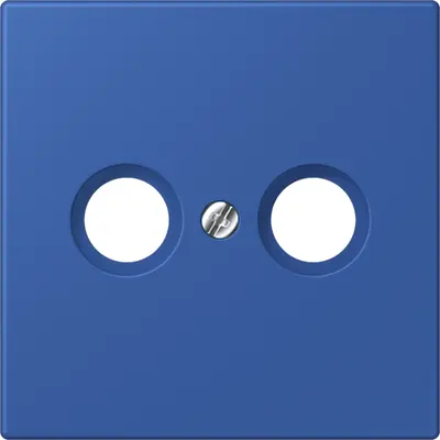 JUNG centraalplaat antenne-coax Les Couleurs bleu outremer 59 253 (LC 990 TV 253)