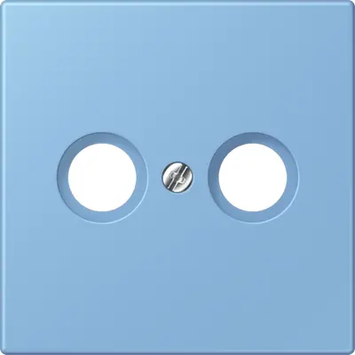 JUNG centraalplaat antenne-coax Les Couleurs bleu ceruleen 59 256 (LC 990 TV 256)