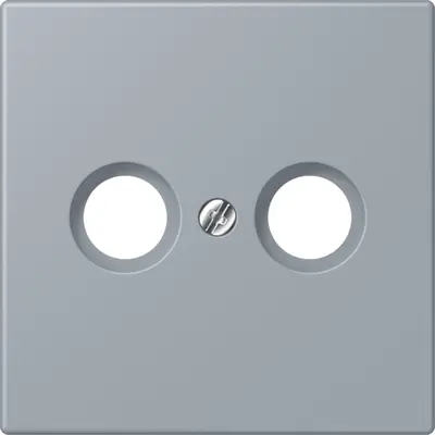 JUNG centraalplaat antenne-coax Les Couleurs gris clair 59 257 (LC 990 TV 257)