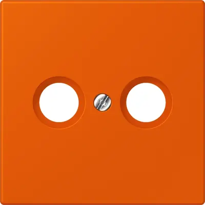 JUNG centraalplaat antenne-coax Les Couleurs orange vif 260 (LC 990 TV 260)