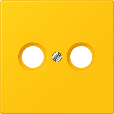 JUNG centraalplaat antenne-coax Les Couleurs le jaune vif 263 (LC 990 TV 263)