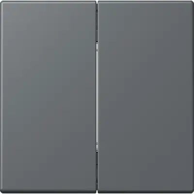 JUNG bluetooth radiografische wandzender 4-kanaals low energy Les Couleurs gris fonce 31 202 (BLE LC 995 202)