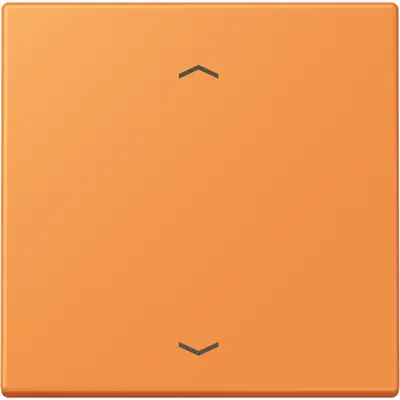 JUNG dimmerknop 1-voudig tastdimmer met pijlsymbolen Les Couleurs orange clair 225 (LC 1700 P 225)
