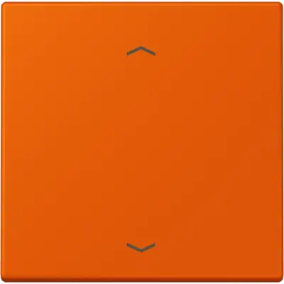 JUNG dimmerknop 1-voudig tastdimmer met pijlsymbolen Les Couleurs orange vif 260 (LC 1700 P 260)