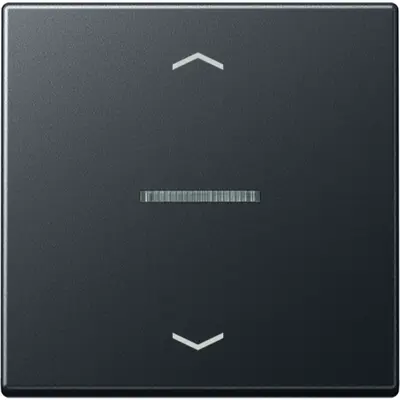JUNG HOME bedieningsknop 1-voudig met pijlsymbolen A-range antraciet mat (BT A 17101 BF P ANM)