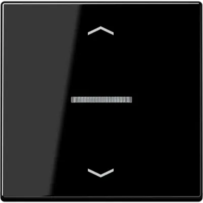 JUNG HOME dimmerknop 1-voudig met pijlsymbolen A-range zwart glans (BT A 17101 BF P SW)