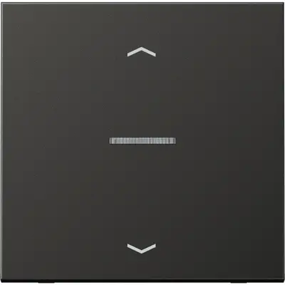 JUNG HOME bedieningsknop 1-voudig met pijlsymbolen LS990 antraciet gelakt aluminium (BT AL 17101 P AN)