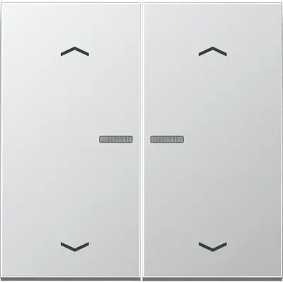 JUNG HOME bedieningsknop 2-voudig met pijlsymbolen LS990 aluminium (BT AL 17102 P)